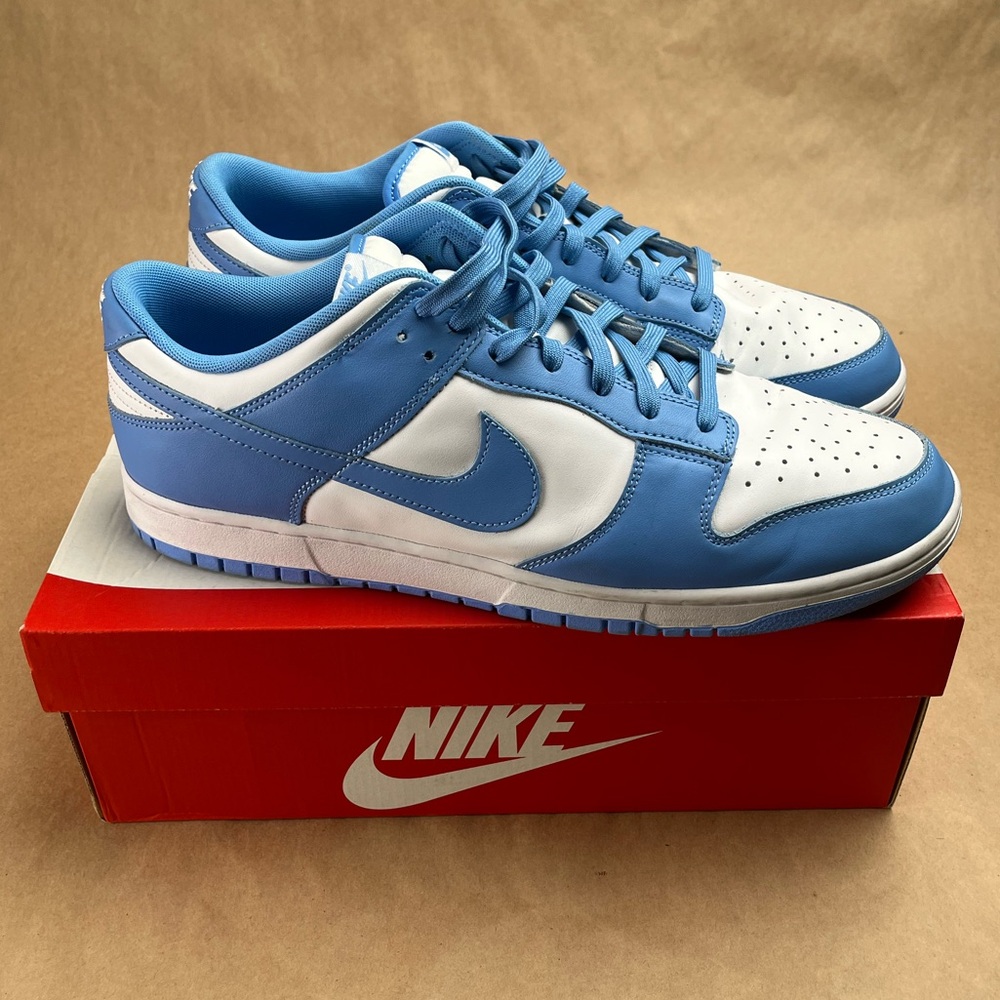 Nike Dunk Low UNC University Blue White DD1391-102 Men's 15